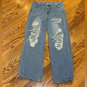 Shien Sky Blue Denim Jeans Sz xl